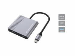 Conceptronic DONN13G laptop-dockingstation & portreplikator Kabelgebunden USB 3.2 Gen 1 [3.1 Gen ...