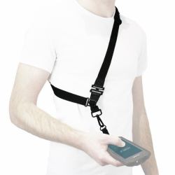 Mobilis 001084 Gurt Universal Polyester Schwarz (UNIVERSAL BREAKAWAY SHOULDER - STRAP+TEXTILE HOOK 1 ATT. POINT)