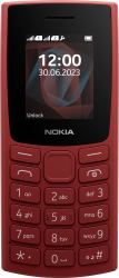 Nokia 105 4,57 cm [1.8"] 78,7 g Rot Funktionstelefon (NOKIA 105 TA-1557 DS RED)
