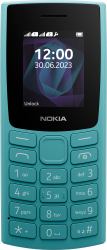 Nokia 105 4,57 cm [1.8"] 78,7 g Cyan Funktionstelefon (NOKIA 105 TA- 1557 DS CYAN)