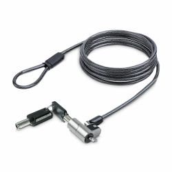 StarTech.com NANOK-LAPTOP-LOCK Kabelschloss Schwarz, Silber 2 m (LAPTOP CABLE LOCK NANO SLOT - STEEL SECURITY CABLE KEYED LOCK)