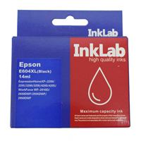 InkLab 604 Epson Compatible Black Replacement Ink (InkLab Black Compatible Ink Cartridge, High Yield - Replacement for 604XLBK Printers)