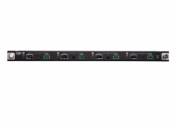 ATEN 4-Port Optische 10G Eingabekarte [4K bei 300 m [K1, MM] / 10 km [K2, SM]] (ATEN VM7584K1 - Expansion module - 10 Gigabit SFP+ x 4 + IrDA x 4 + RS-232 x 4 - 850 nm - for ATEN VM1600A 16x16, VM3...