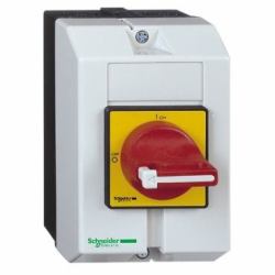 Schneider Electric VCF01GE Elektroschalter Drehschalter 3P Weiß, Rot (Emergency switch disconnector)