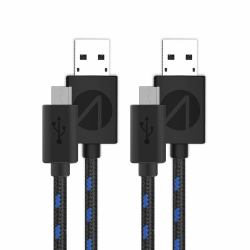 STEALTH Gaming SP-C10 USB Kabel 3 m USB A Micro-USB B Schwarz, Blau 