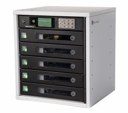 LocknCharge FUYL Tower 5 Schrank zur Verwaltung tragbarer Geräte Schwarz, Grau (LOCKNCHARGE FUYL TOWER 5 MK2 - CHARGING CABINETS UP TO 5 DEVICE)