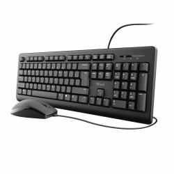 Trust Primo Tastatur Maus enthalten Büro USB Deutsch Schwarz 