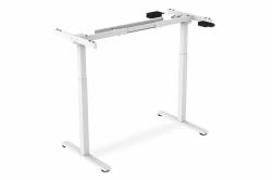 Digitus Electrically Height-Adjustable Table Frame, single motor, 2 levels, white (ELECTRIC ADJUSTABLE DESK FRAME - SINGLE MOTOR 2-STAGES WHITE)