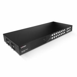Lindy 38334 Matrixschalter AV-Matrix-Umschalter Eingebautes Display 43 W (8x8 HDMI 4K60 Matrix - Warranty: 24M)
