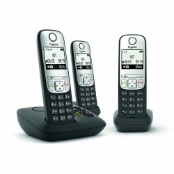 Gigaset A690A Analog/DECT telephone Caller ID Black (A690A Analog/Dect Telephone - Caller Id Black - Warranty: 12M)