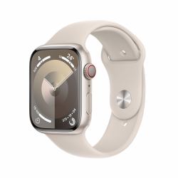 Apple Watch Series 9 45 mm Digital 396 x 484 Pixel Touchscreen 4G Beige WLAN GPS (APPLE WATCH SERIES 9 CELLULAR 45MM STAR AI STAR SB M/L)
