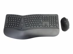 Conceptronic ORAZIO ERGO Kabelloses Set aus ergonomischer Tastatur und vertikaler Maus, deutsch 