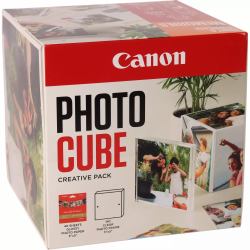 Canon Photo Cube Creative Pack - Orange (PP-201 5X5 PHOTO CUBE CREATIVE - PACK WHITE ORANGE [40SHEETS] + A)