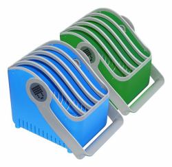 LocknCharge LNC10527 Wagen / Schrank für das Management mobiler Geräte Gehäuse zur Verwaltung tragbarer Geräte Blau, Grün (SMALL Baskets Less than 11in Devices [Set of 2])