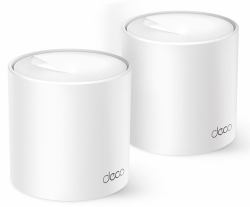 TP-Link AX1500 Whole Home Mesh Wi-Fi 6 System (TP-Link Deco X10 V1 - Wi-Fi system - [2 routers] - up to 3,900 sq.ft - mesh 1GbE Dual Band)