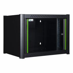 lanview RWM06U56BL Rack 6U Wandmontiertes Regal Schwarz 