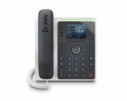 HP Poly Edge E220 - VoIP phone with caller ID/call waiting - 3-way call capability - SIP, SDP - multi-line operation - 16 lines - white, midnight blue