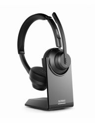 Urban Factory MOVEE PRO Kopfhörer Kabellos Kopfband Gaming USB Typ-C Bluetooth Ladestation Schwarz 