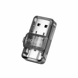 LogiLink BT0054 Bluetooth Musik-Empfänger Grau, Transparent (USB-A /USB-C BT 5.0 Adapter, - USB 3.2 Gen1 - Warranty: 48M)