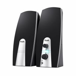 Trust 24660 Lautsprecherset 5 W PC/Laptop Schwarz, Metallisch 2.0 Kanäle (BASICS 2.0 SPEAKER SET - )