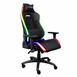 Trust GXT 719 Ruya PC-Gamingstuhl Gepolsterter Sitz Schwarz (GXT719 RUYA RGB GAMING - CHAIR BLACK)