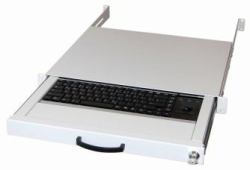 aixcase AIX-19K1UKDETB-W Tastatur USB + PS/2 QWERTZ Deutsch Weiß 