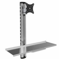 techly ICA-PLW 01 Flachbildschirm-Tischhalterung 68,6 cm [27"] Wand Silber 