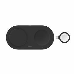 Belkin WIZ022myBK Freistehend Kunststoff Schwarz (PRO 3IN1 15W MAGNETICCHARGINGPAD BLK)