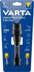 Varta Indestructible F20 Pro Black Hand flashlight LED (Varta Indestructible F20 Pro - lommely)