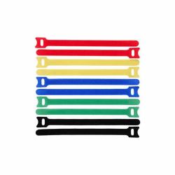 Lanview LVT-CABLESTRAPS1512-10MULTI Kabelbinder Kabelbinder mit Klettverschluss Polypropylen [PP] Mehrfarbig 10 Stück[e] (Cable Tie, Hook and Loop - 150mm x 12mm 10pcs/bag, - Multicolour - Warrant...
