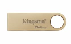 Kingston Technology DataTraveler 64GB 220MB/s Metal USB 3.2 Gen 1 SE9 G3 (64GB SE9 G3 PEN USBA 3.2 GOLD CASING)