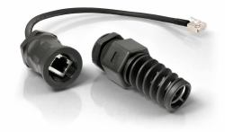 quwireless QRJ45 Netzwerkkabel Schwarz 0,16 m 