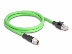 DeLOCK 80439 Netzwerkkabel Grün 5 m SF/UTP [S-FTP] (Delock M12 Kabel X-kodiert 8 Pin Stecker zu Stecker PUR [TPU] 5 m)