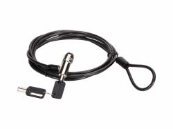 Conceptronic CUSTODIO02BN Laptop-Schloss, Nano-Sicherheitsschlitz, 1.8m (Keyed Laptop Lock, Nano - Security Slot, 1.8M - Warranty: 12M)