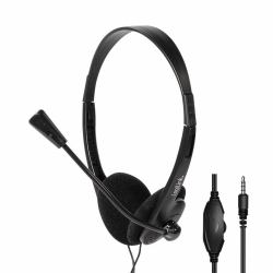 LogiLink Stereo-Headset, 1x 3,5-mm-Klinkenstecker, Bügelmikrofon, Eco-Box 