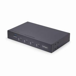 StarTech.com 4-Port KM Switch mit Mausumschaltung, USB 3.0 Umschalter/Switch für Tastatur und Maus für 4 Computer, 3,5mm und USB Audio, TAA Konform (4-PORT KEYBOARD/MOUSE SWITCH - - MOUSE ROAMING...