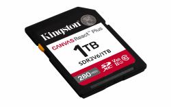 Kingston Technology 1TB Canvas React Plus SDXC UHS-II 280R/150W U3 V60 for Full HD/4K 
