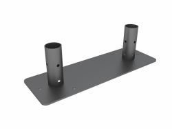 Multibrackets M Pro Series - Bolt Down Dual Pole Plate (M Pro Series - Bolt Down Dual Pole Plate)