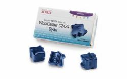 Tektronix Workcentre C2424 Solid Ink Cyan [3 Sticks] ink stick 3 pc[s] 3400 pages (Comp Xerox WorkCentre C2424 3 Cyan Inks 108R00660)