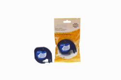 Comp Dymo 91200 Paper Labelling Tape Cassette Black on White 12mm x 4m LetraTAG
