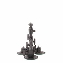 Delkin Fat Gecko Triple Mount (Fat Gecko Suction Cup 3-Arm - Warranty: 12M)