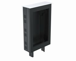 Ergonomic Solutions SpacePole Kiosk & Signage SPOK101-ELO27 Gehäuse für Schilderdisplay (TOP MODULE FOR SPACEPOLE OUTDOO - OUTDOOR KIOSK FOR 2799L TO BE CO)
