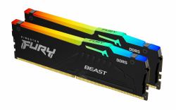 Kingston Technology FURY Beast 64GB 6400MT/s DDR5 CL32 DIMM [Kit of 2] RGB EXPO (Kingston FURY Beast RGB - 64GB:2x32GB)