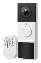 TP-Link Tapo D210 Video-Zugangssystem 3 MP Schwarz, Weiß (TP-LINK TAPO VIDEO DOORBELL CAMERA)
