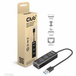 CLUB3D CSV-1430a Kabelgebunden USB 3.2 Gen 1 [3.1 Gen 1] Type-A Schwarz 