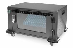 Digitus Mobiler Ladeschrank für 16 Tablets bis 13 Zoll, USB- C (CHARGING TROLLY 16 BASES 14 IN - USB-C/ELEC.PIN SCHL.384X550X375)