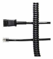V7 BL-04S+P Telefonkabel 2 m Schwarz (U10PS-19 EQUIVALENT / PLX QD - U10PS-19-RJ-45 / PLX QD)