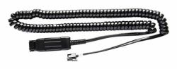 V7 BL-12+P Telefonkabel 2 m Schwarz (A10-11 EQUIVALENT / PLX QD RJ9 - / PLX QD)