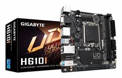 GIGABYTE H610I Motherboard - Supports Intel Core 14th CPUs, 4+1+1 Hybrid Digital VRM, up to 5600MHz DDR5, 1xPCIe 3.0 M.2, GbE LAN, USB 3.2 Gen 1 (Gigabyte H610I Intel 1700 Socket Motherboard, Mini-...