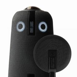 Owl Labs Meeting Owl 4+ und Expansion Mic für die Meeting Owl 4+ – erhöht die Audio-Reichweite in größeren Räumen um 2,5 Meter in Richtung des Mikrofons. (MEETING OWL 4+ + EXPANSION MIC - [C...